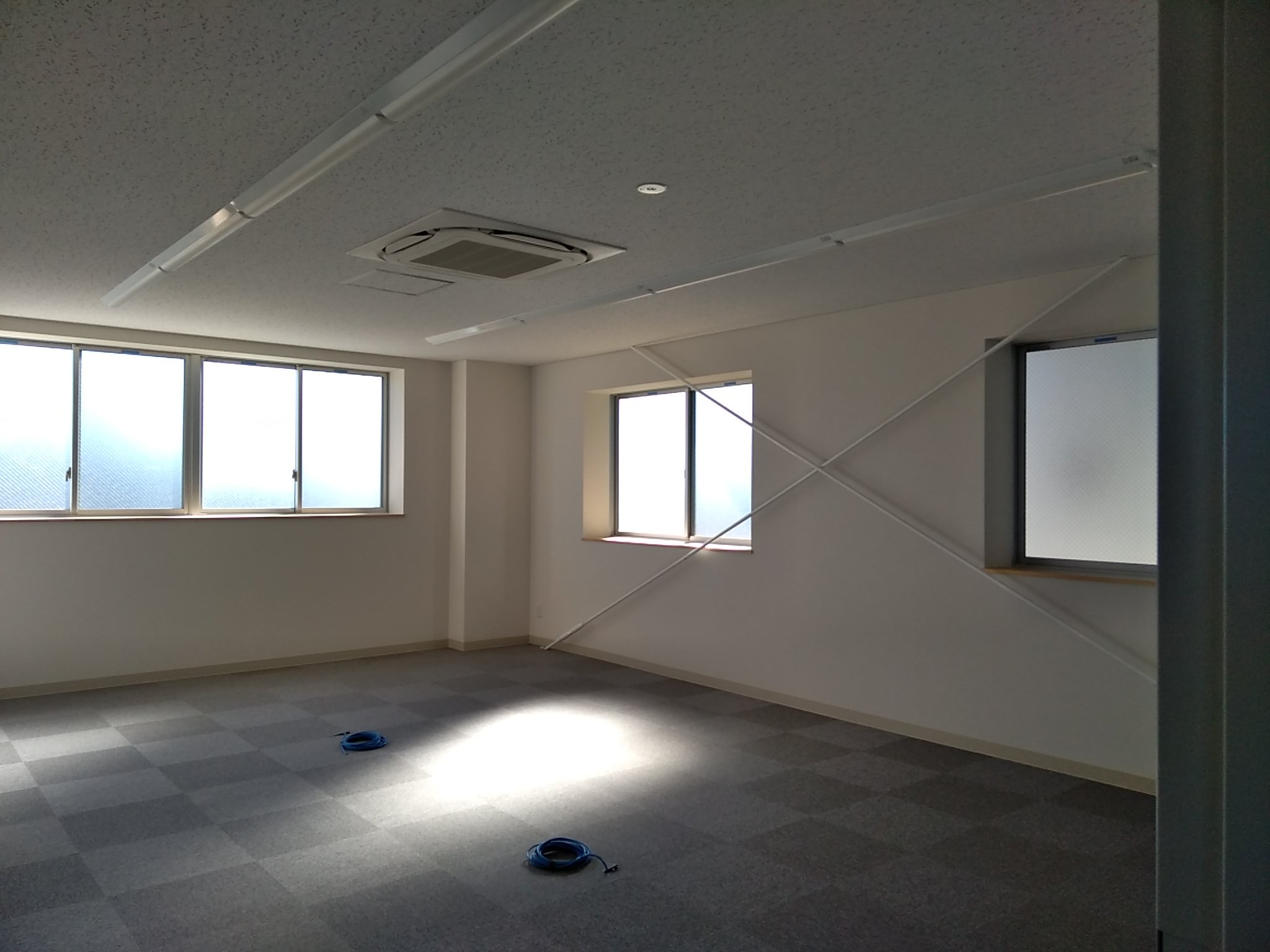 愛知県一宮市に建設中の名鉄自動車整備株式会社様の内装の風景