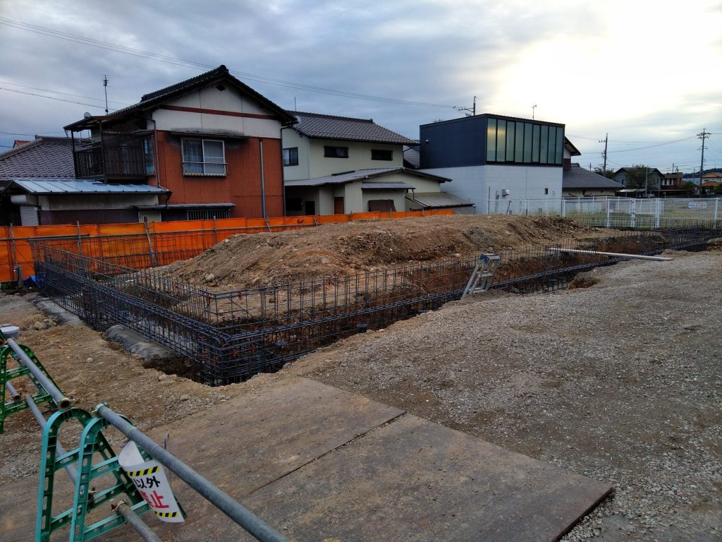 岐阜県土岐市で建設中の倉庫　木曽配管工事完了